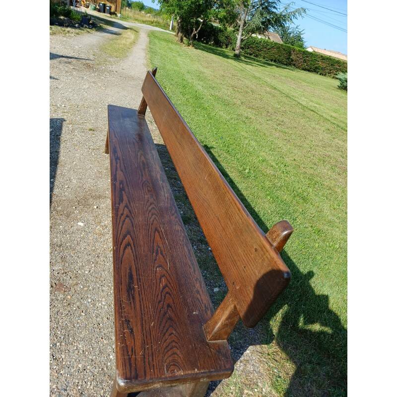 Pair of solid oak benches