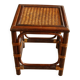 Small side table made of bamboo, rattan and wood - plant stand - Vintage