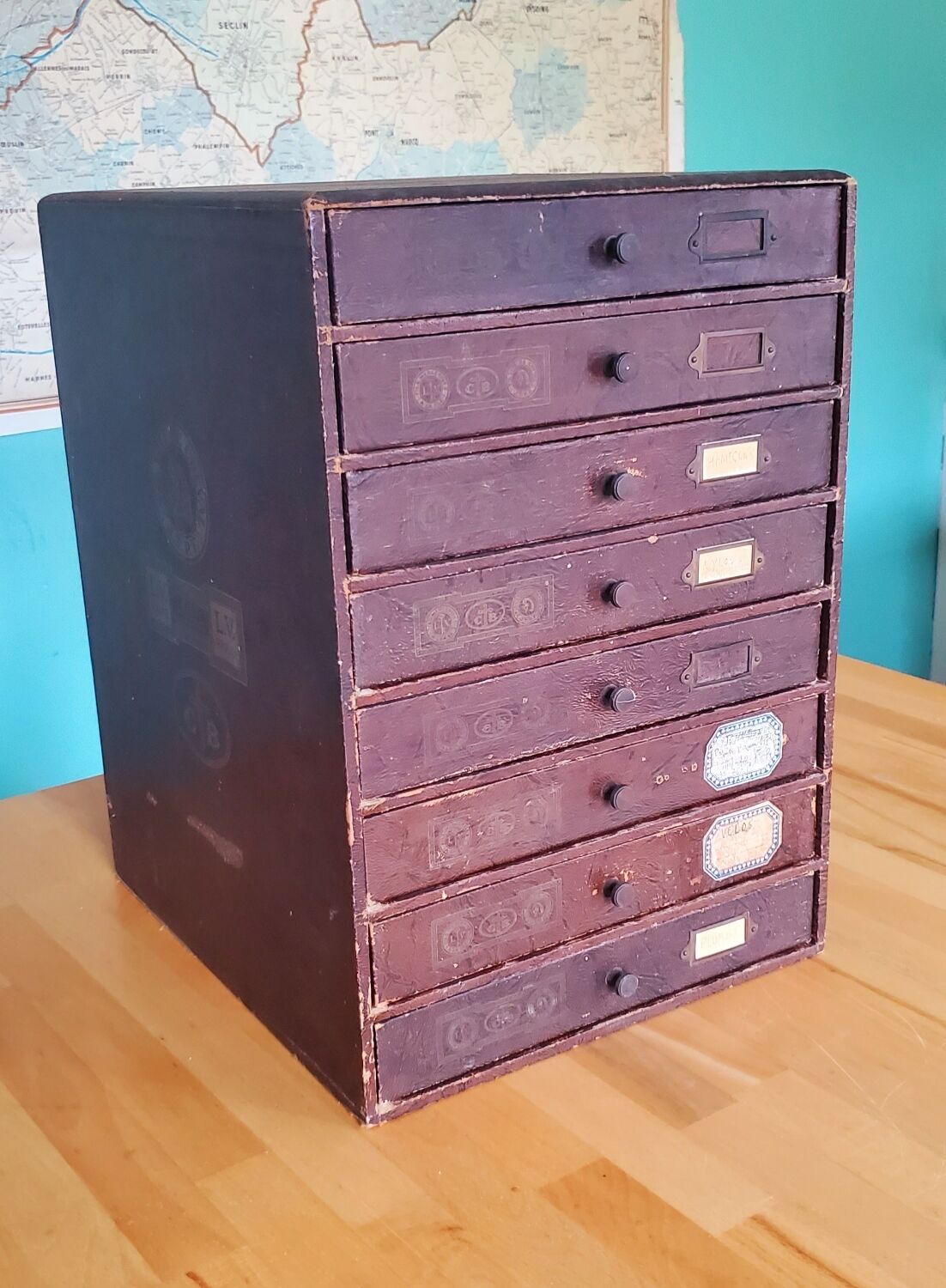 Louis Vuitton haberdashery/wire cupboard chest of drawers 8 drawers