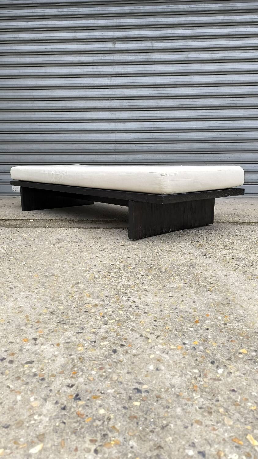 Minimalist Japandi bench, Netherlands, 1970