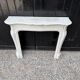 Louis XV style Carrara marble fireplace circa 1900