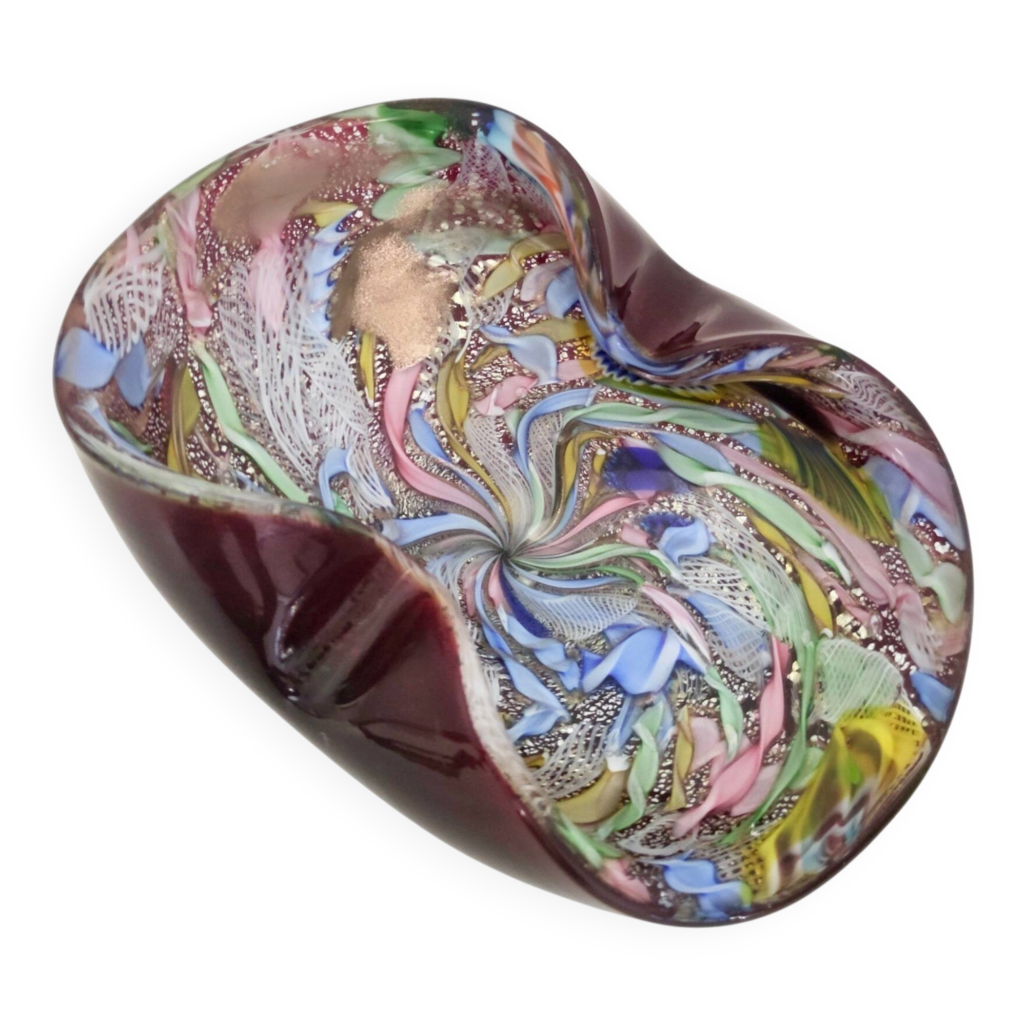 Murano Glass "Tutti Frutti" Ashtray / Vide-Poche by Giulio Radi for Avem