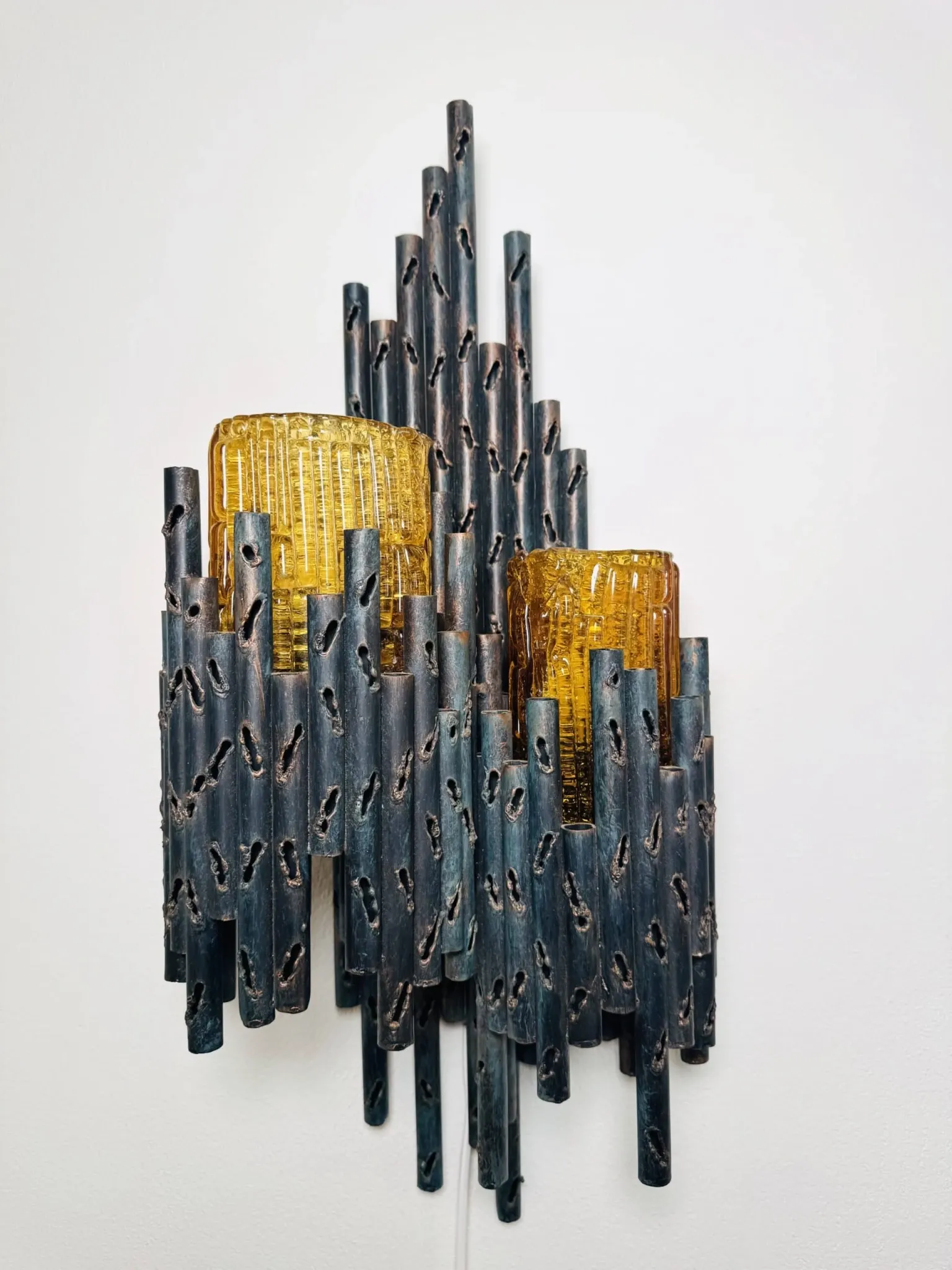 Brutalist Wall Lamp By Marcel Fantoni, Italy, 1960S