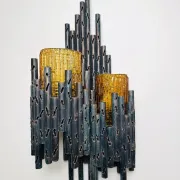 Lampe murale brutaliste par Marcel Fantoni, Italie, années 1960.