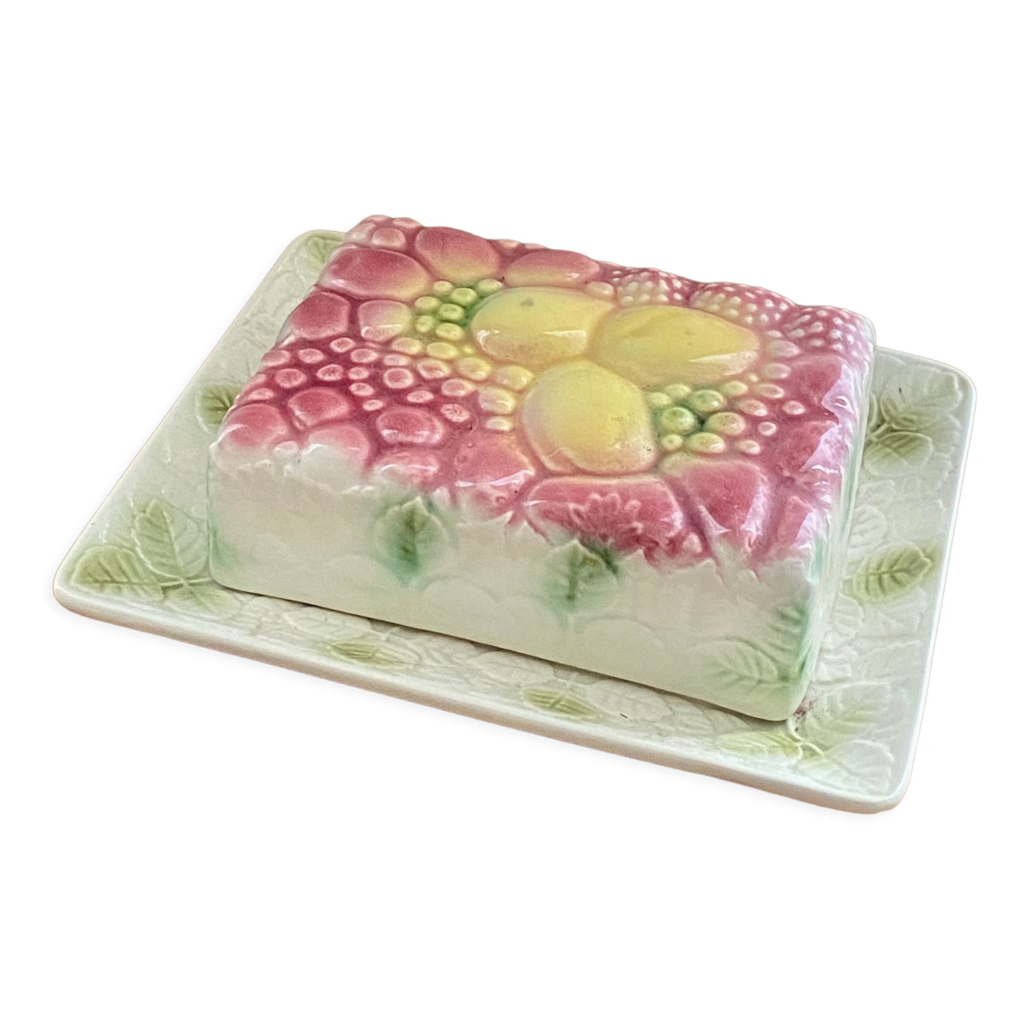 Butter dish in earthenware barboury Salins les bains