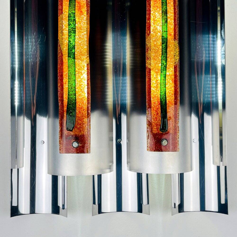 Large wall lamp by Angelo Brotto for Esperia, Italy, 1970s.