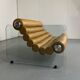 Hyaline leather and glass sofa by Fabio Lenci for Comfortline Italy 1960s