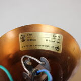 1950s, vintage crystal brass chandelier, železnobrodské sklo,czechoslovakia