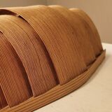 Vintage Danish pine wall lamps, 1960s, set of 2