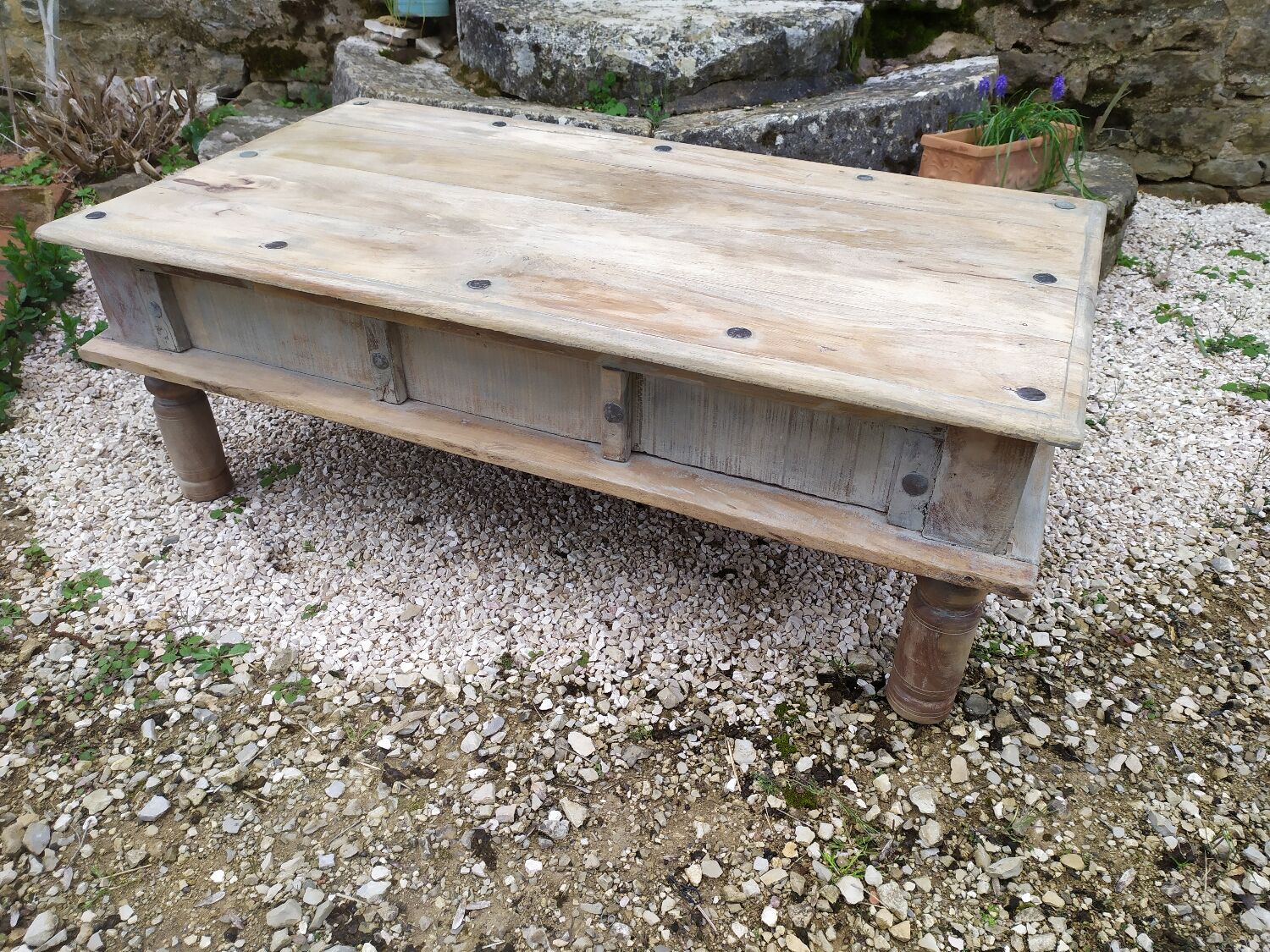 Wooden coffee table
