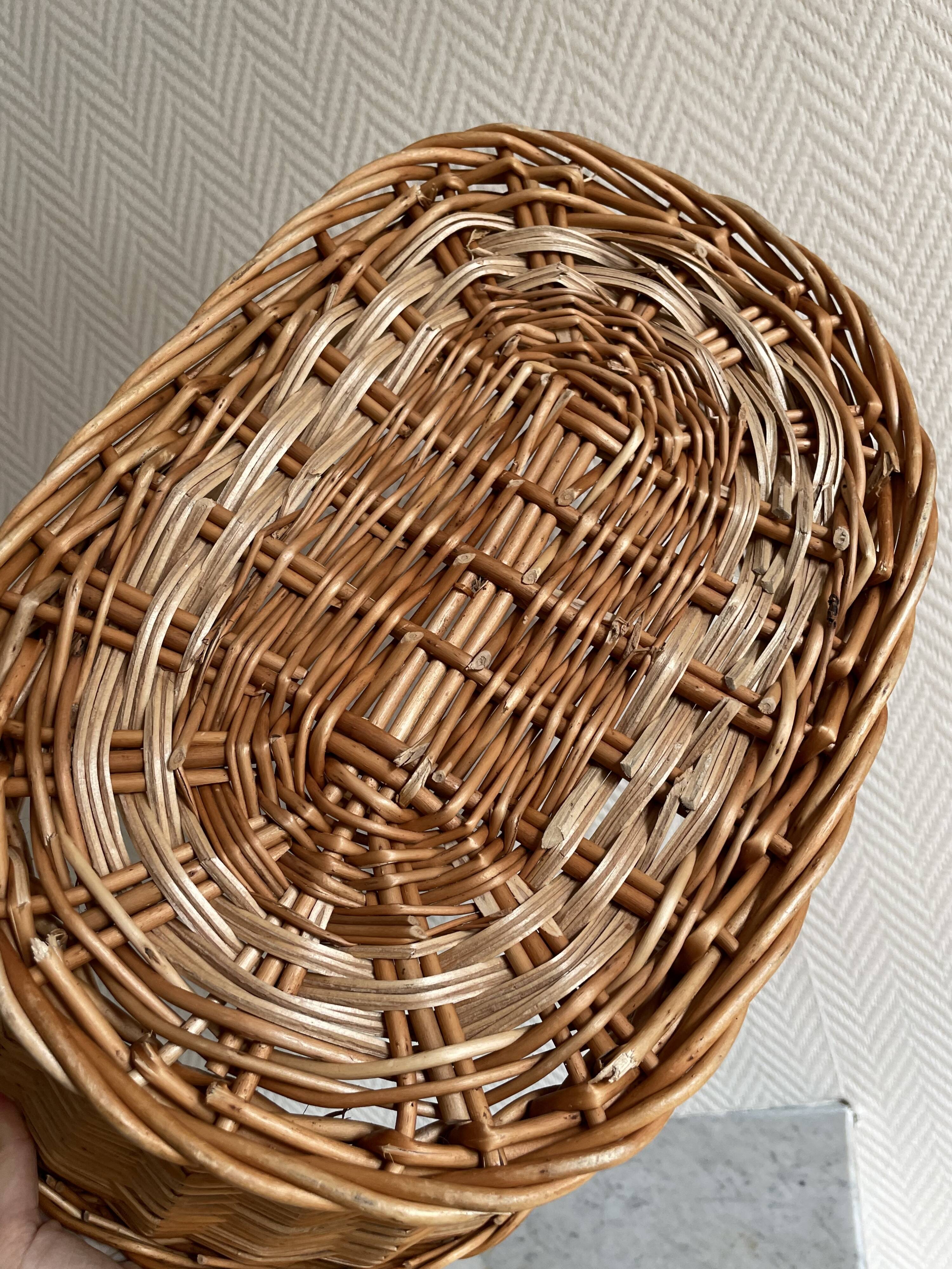 Vintage wicker basket