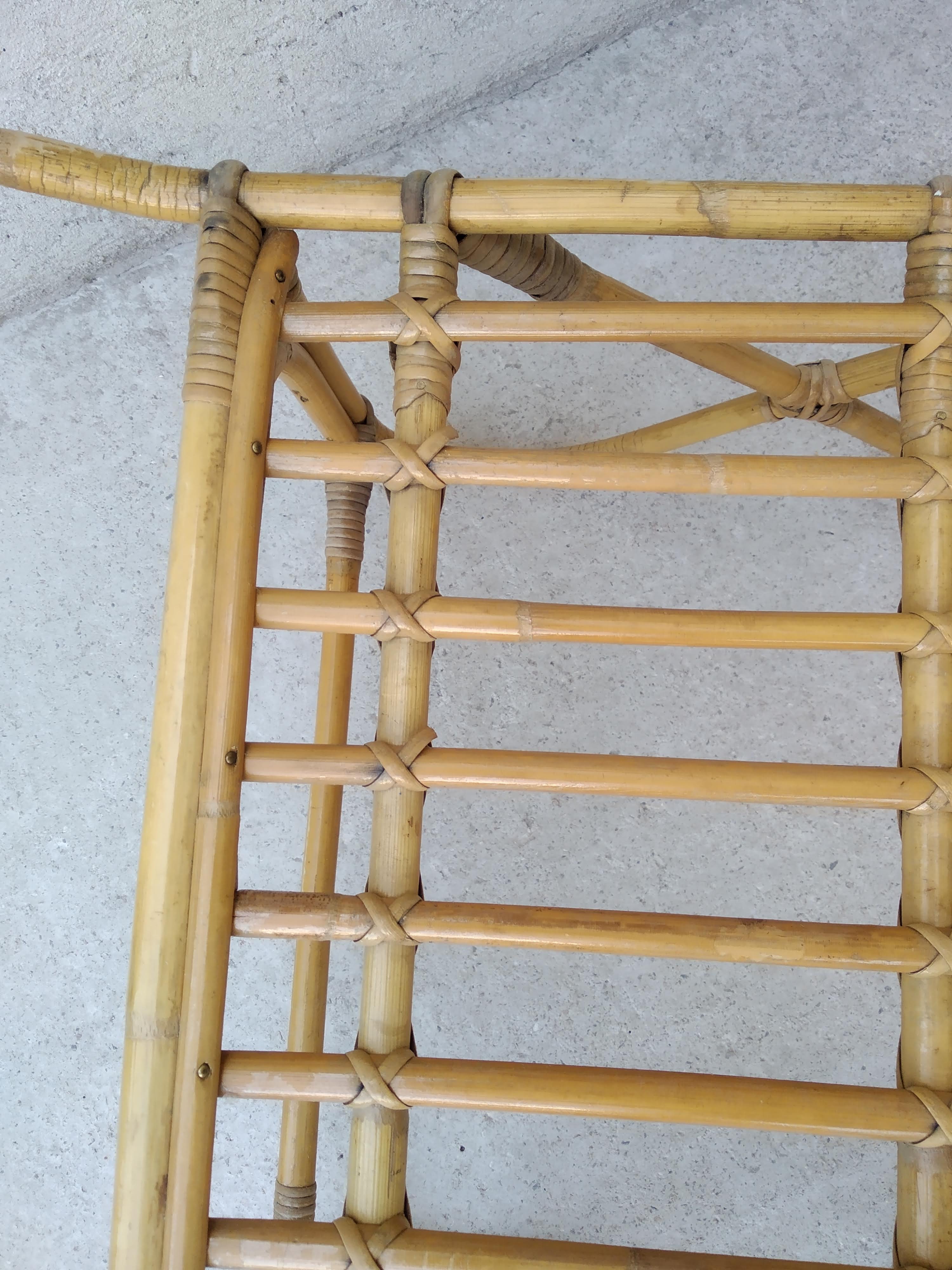 Vintage rattan coffee table