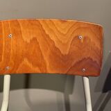 Series of eight obo school chairs from the 70s
