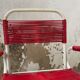Vintage red scoubidou children's chair