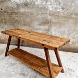 Old workbench side table or bathroom furniture