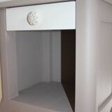 Pair of painted wooden bedside tables