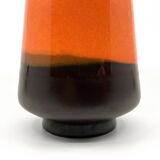 Brown and orange ceramic vase • 1970
