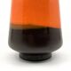 Brown and orange ceramic vase • 1970