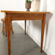Vintage wooden dining table with formica top