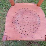 5 wooden bistro chairs