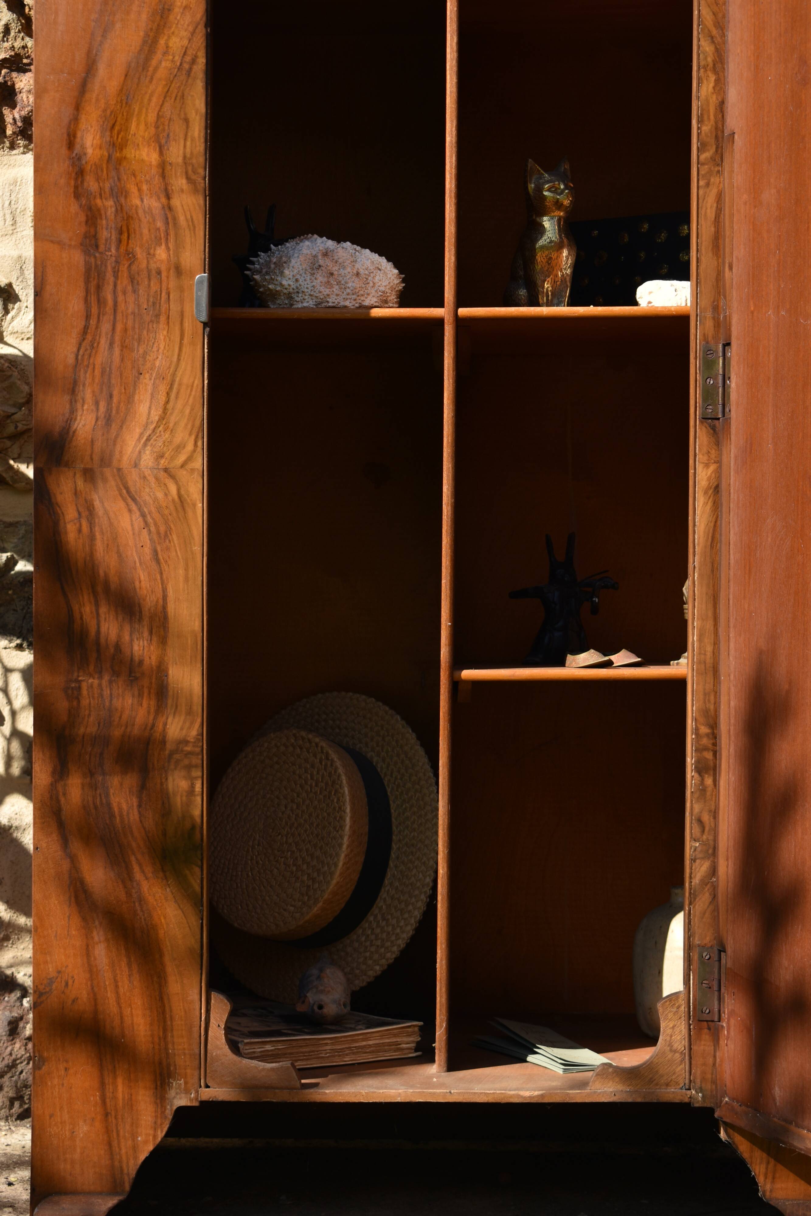 Small Art Deco compartmentalized cabinet