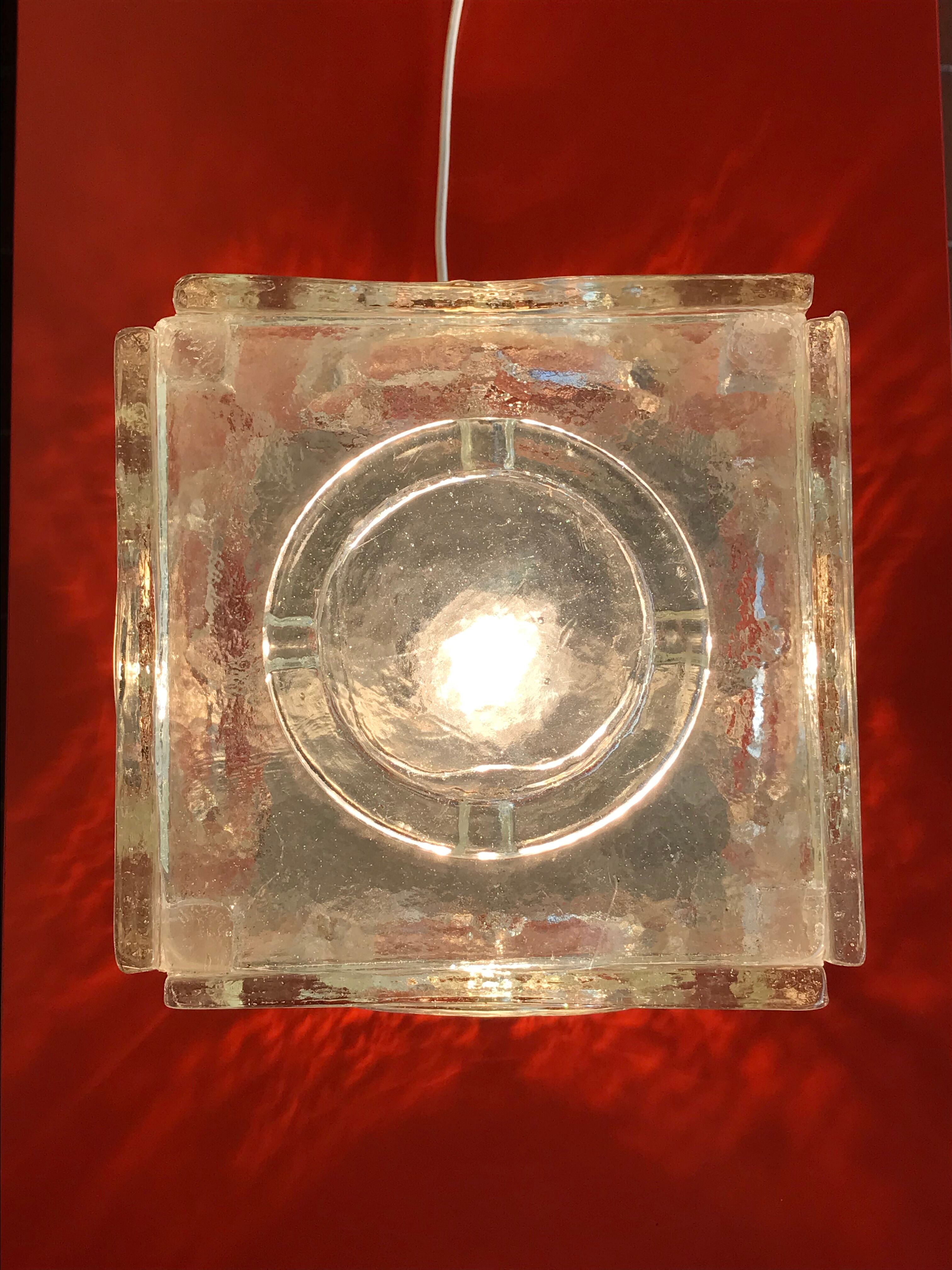 Albano poli luminous cube for poliarte, italy 1968