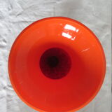 Orange and black vase