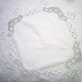 Embroidered round tablecloth