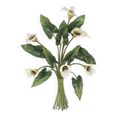 Light wall lamp with Arums / Callas.