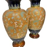 Pair of royal doulton art deco vases