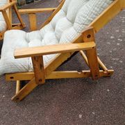 Paire de fauteuils pliants à 3 positions variables modèle Kontiki par Gillis Lundgren