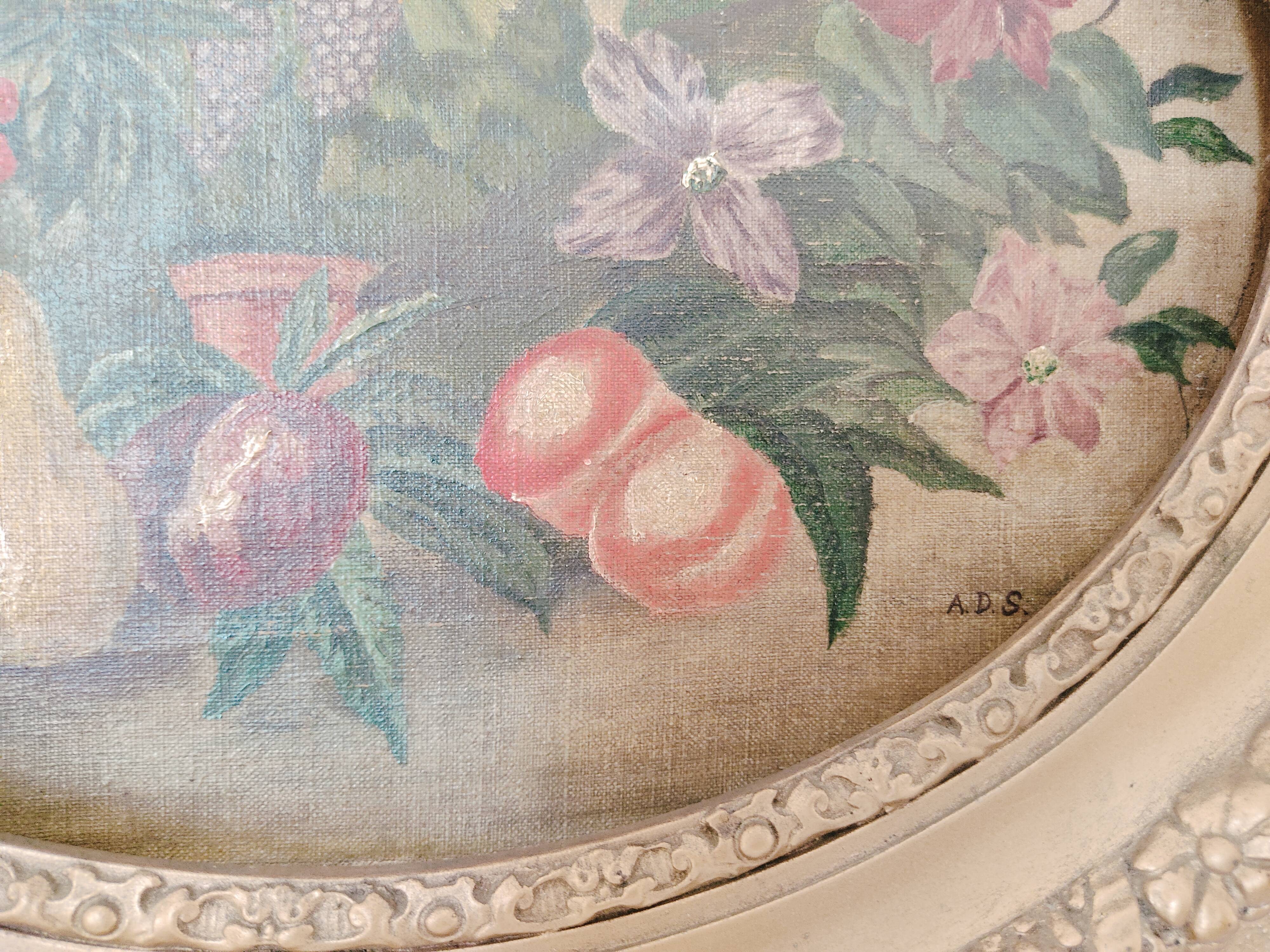 Still life with fruit, oil on canvas, Napoleon III