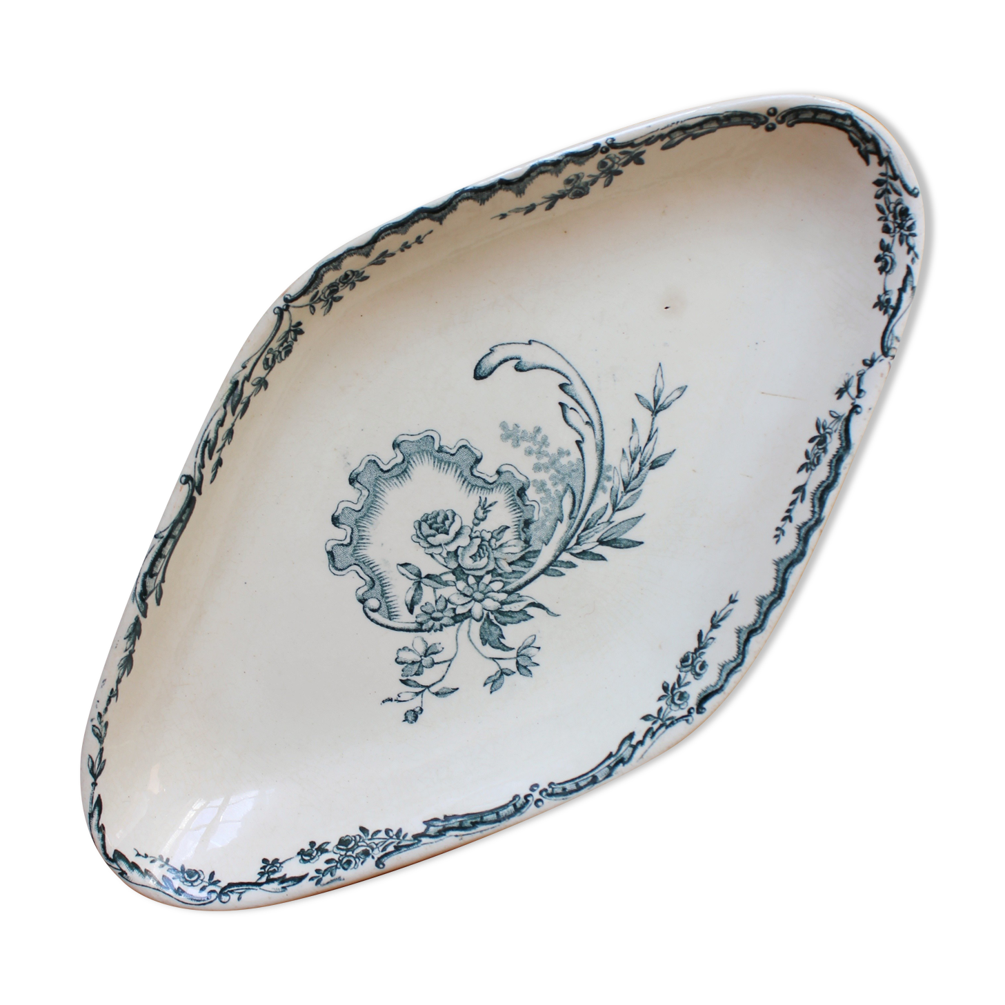 Small ramekin in iron earthenware "Trianon" model from Salins