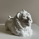 Cache pot lion en céramique