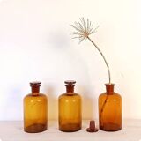 Lot de 3 flacons de pharmacie anciens
