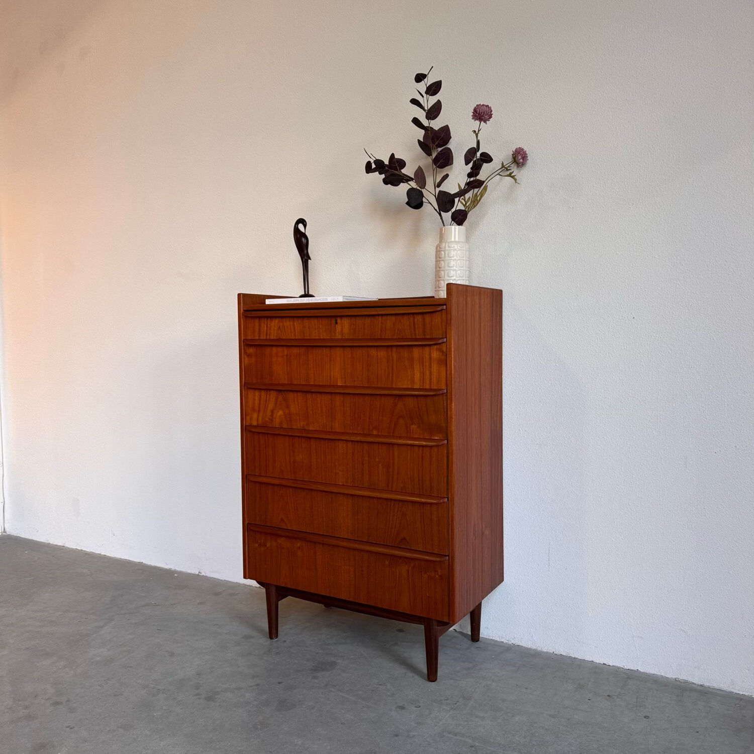 Danish vintage chest of drawers in teak