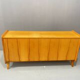 Commode vintage en bois de frêne par F.Jirák pour Tatra, 1960, Tchécoslovaquie