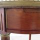 Bouillotte side table - mahogany veneer - white marble - Louis XVI - 1950
