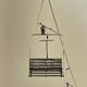 Photograph black and white silver print circa 1970 chairlift