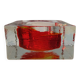 Cendrier carré en verre de Murano fait à la main, années 1960