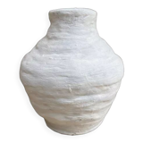 White terracotta vase
