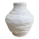 White terracotta vase
