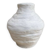 White terracotta vase