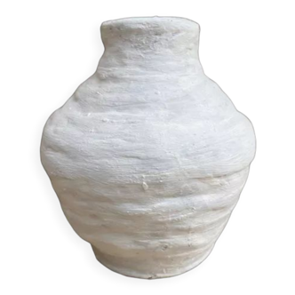 Vase blanc terre cuite