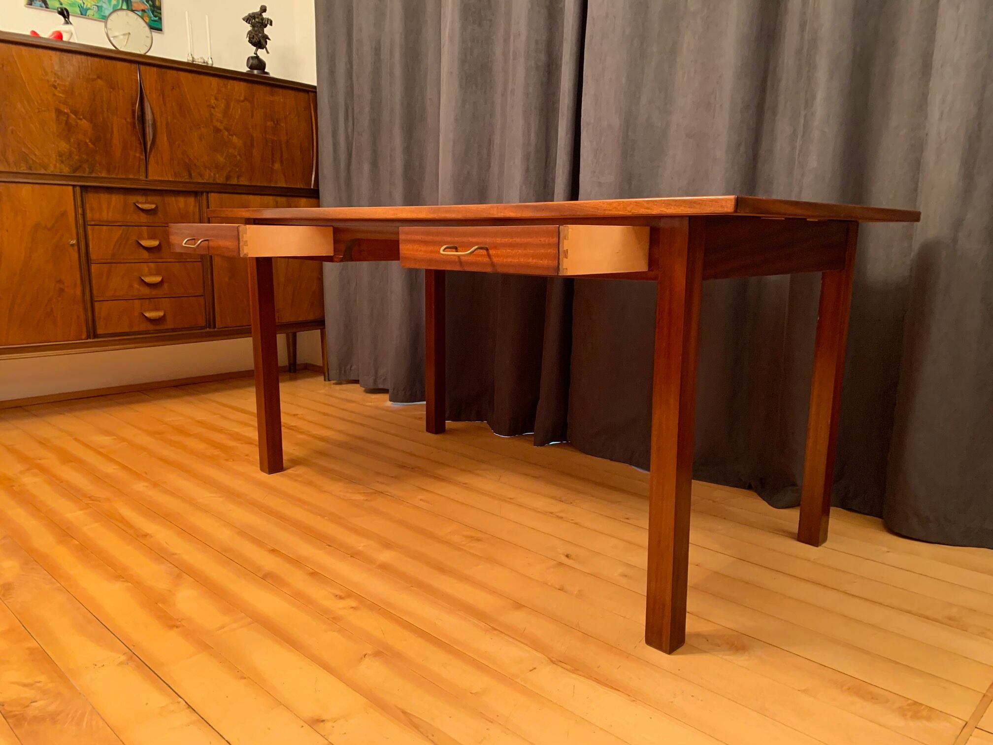 Frits Henningsen style desk from Denmark in the 1950s.