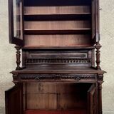 Renaissance Style Library Buffet In Carved Solid Walnut