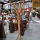 Parrot Coat Rack in Bamboo and Rattan