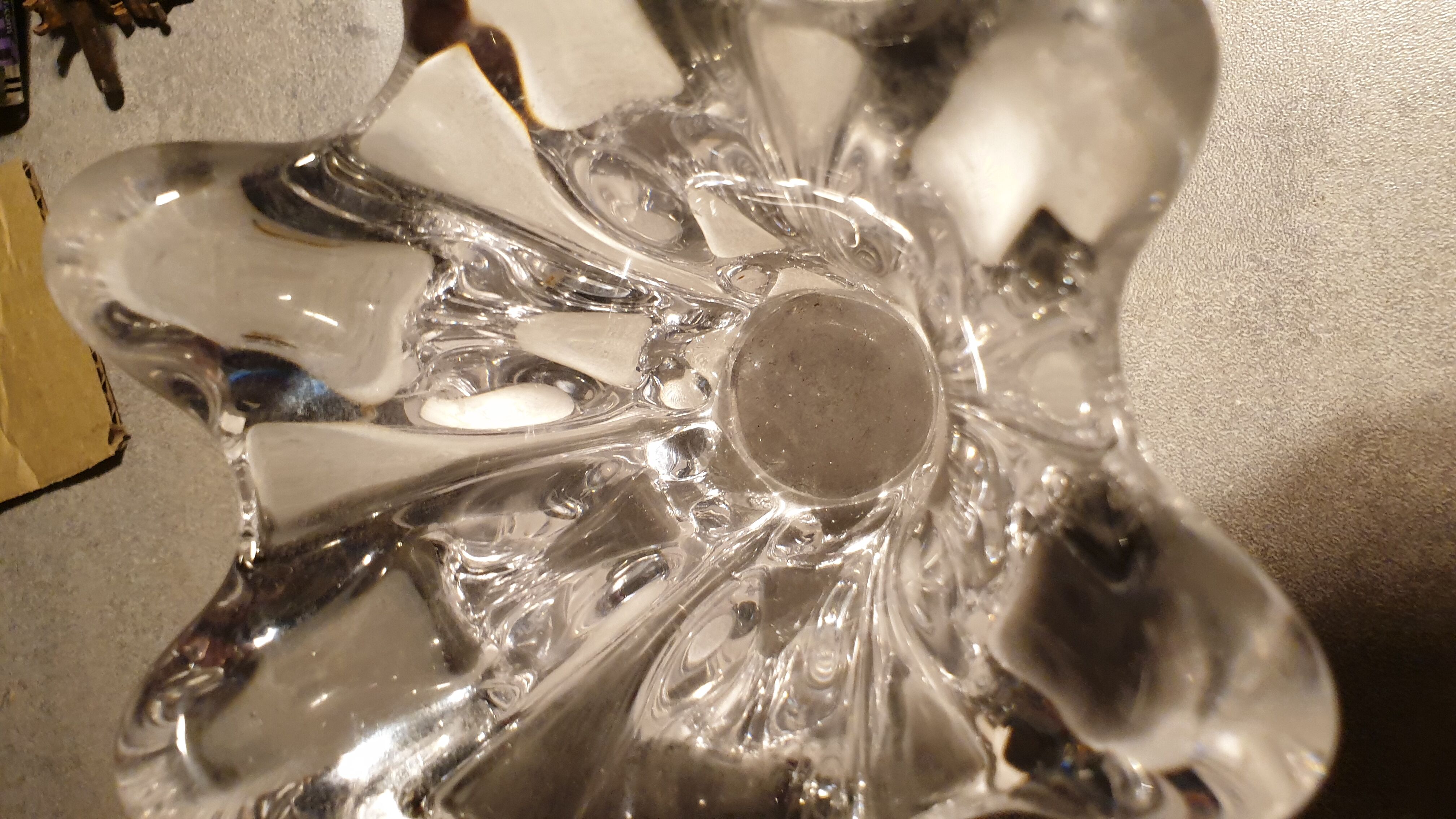 Pair of Vannes crystal vases