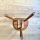 Old wooden farm stool