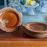 6 fish plates Sarreguemines